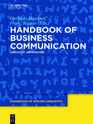 cover image of Handbook of Business Communication